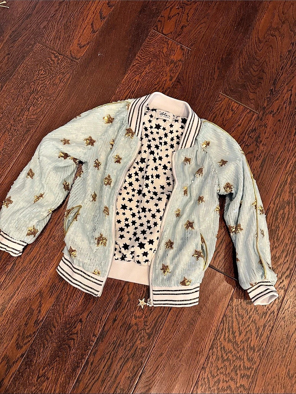 Lola and the Boys sequin out of this world jacket